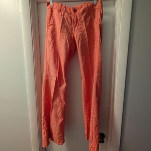 Pilcro and the Letterpress Coral Pants